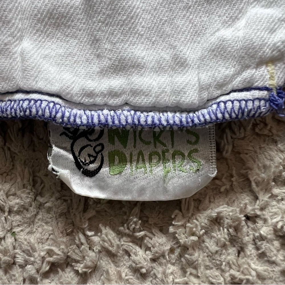 Lot of 18 Nicki’s Diapers Large Cotton Bamboo Prefold Cloth Diaper Inserts - Picture 2 of 3